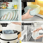 Charger l'image dans la galerie, Couvercle de conservation extensible en silicone rond-Lot de 6
