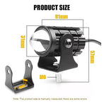 Charger l'image dans la galerie, Lot de 2 mini phares longue portée LED avec interrupteur, projecteur haute luminosité bicolore pour camions, voitures et motos
