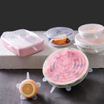 Charger l'image dans la galerie, Couvercle de conservation extensible en silicone rond-Lot de 6
