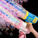 Charger l'image dans la galerie, Pistolet à bulle 40 trous lumineux pour enfants - Rocket Bubbl Gun™
